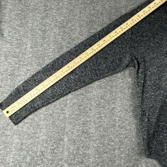 Gap Marled Henley V-Neck Shirt Womens Sz Medium Gray Long Sleeve Button Top - Picture 9 of 9